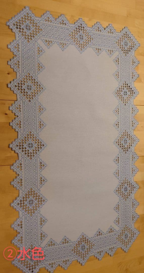 ★20％OFF★ハーダンガー刺繍（ハンドメイド）テーブルクロス 66x120cm