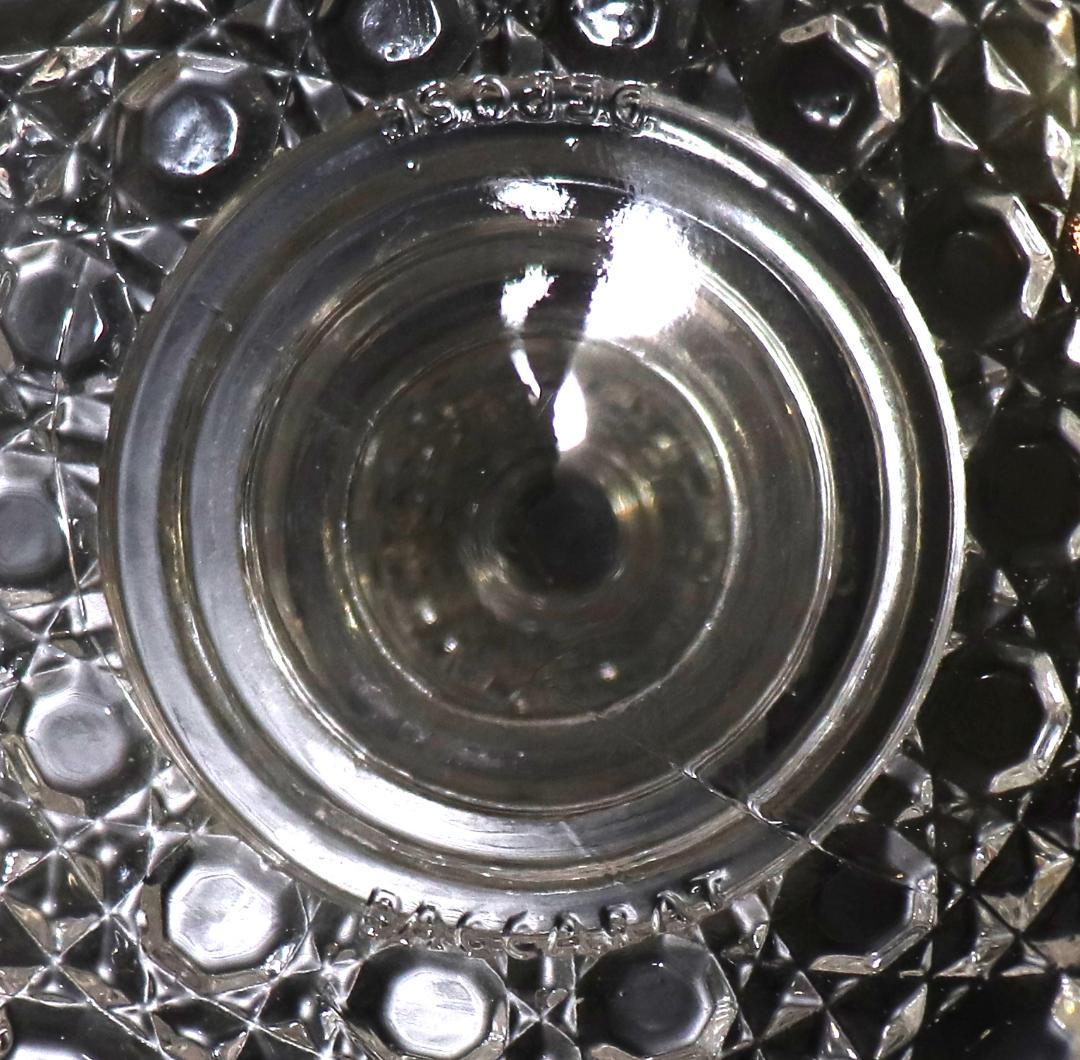 オールド・バカラ 珍品 キャンドルホルダー 18.5cm ディアマン ピエーリー