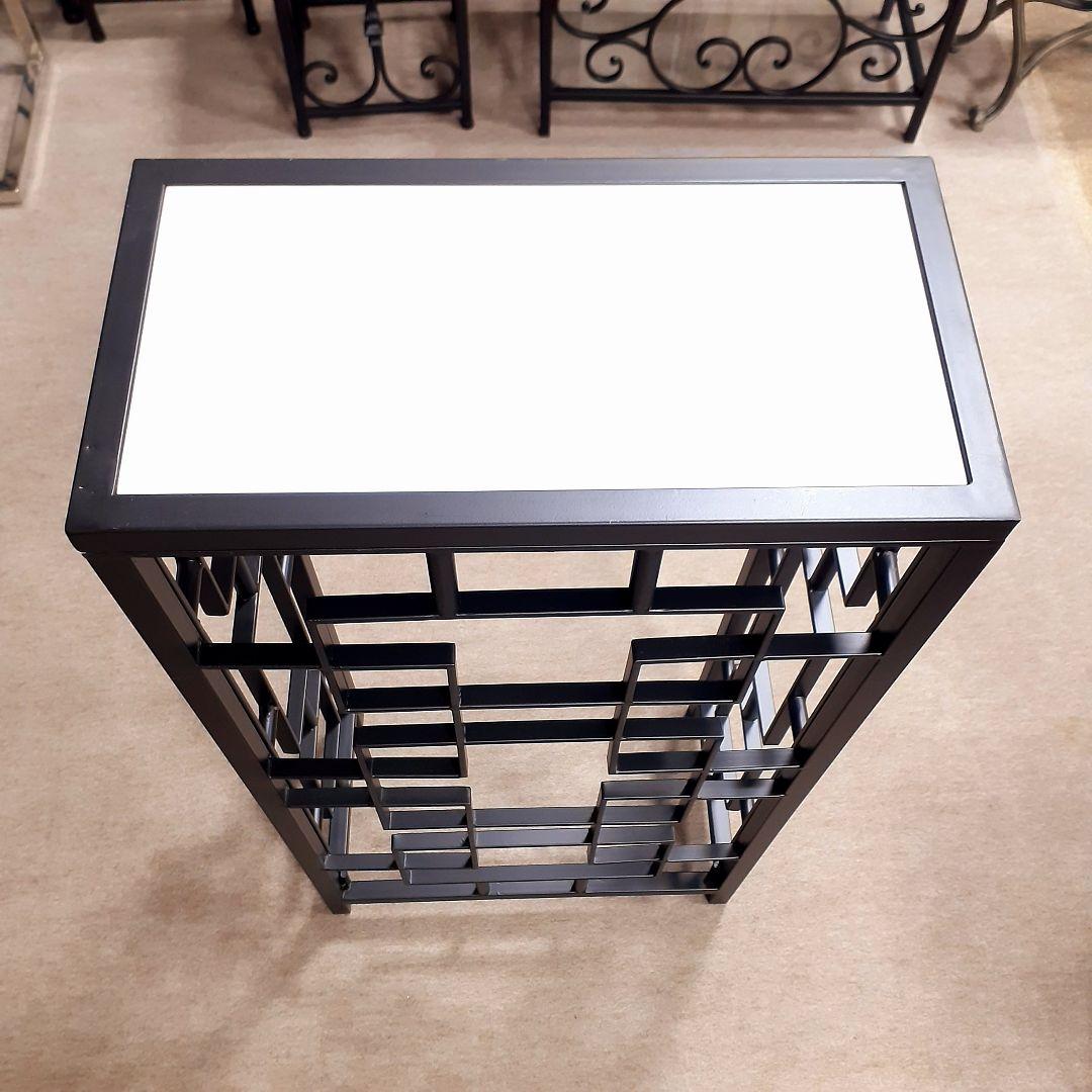 輸入家具　天然大理石使用　『アイアン・コンソールテーブル』　モダンスタイル