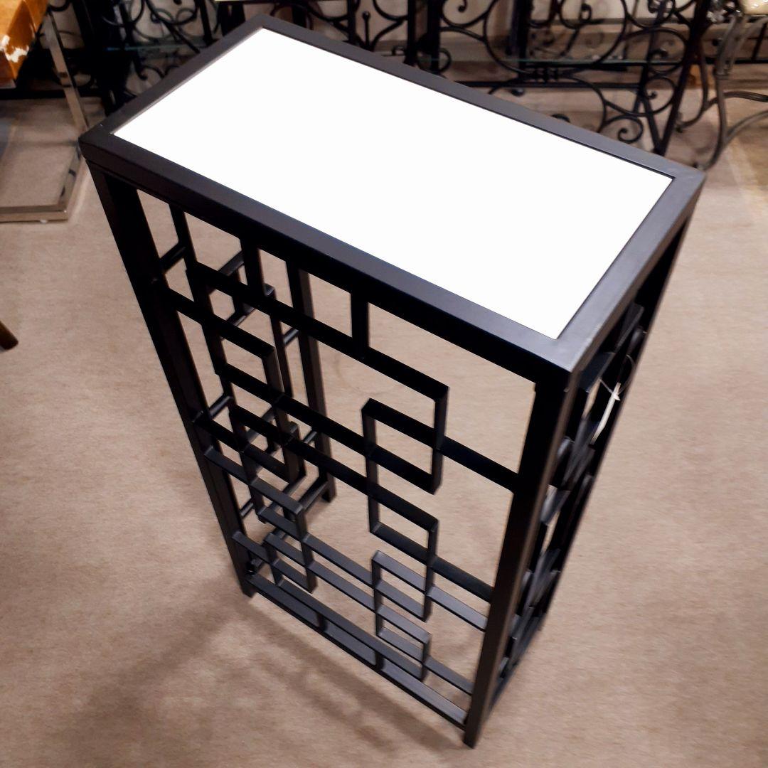 輸入家具　天然大理石使用　『アイアン・コンソールテーブル』　モダンスタイル