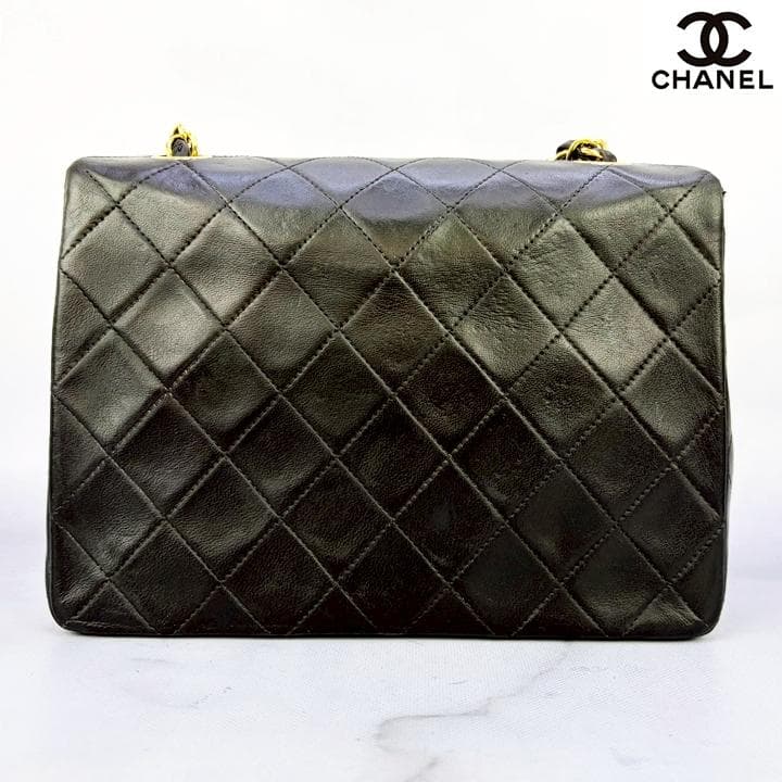 【鑑定済み・超美品】CHANEL ミニ マトラッセ20 黒 シングルチェーン