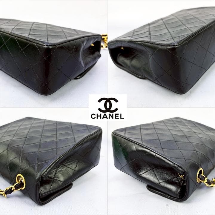 【鑑定済み・超美品】CHANEL ミニ マトラッセ20 黒 シングルチェーン