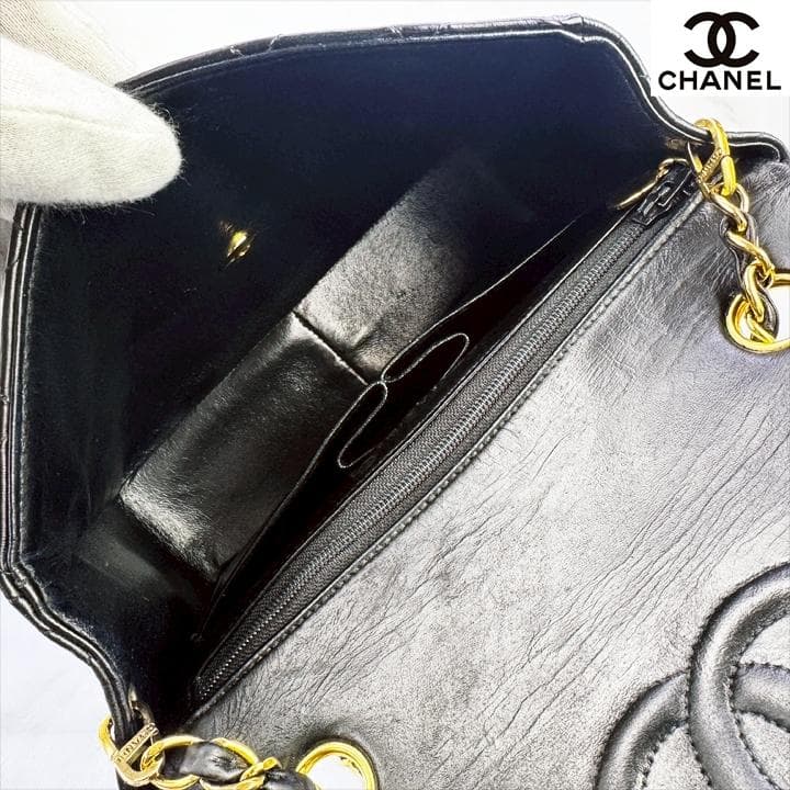 【鑑定済み・超美品】CHANEL ミニ マトラッセ20 黒 シングルチェーン