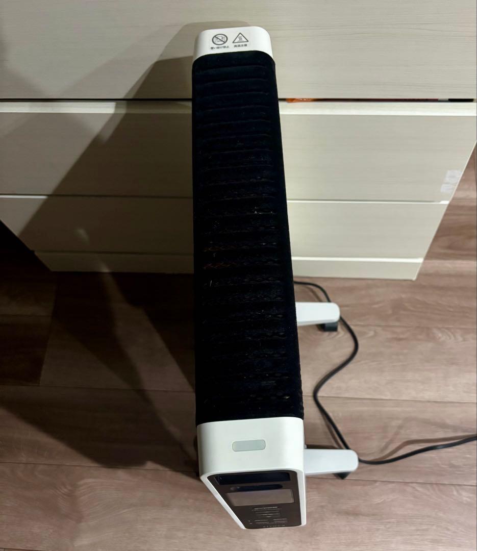 中古品リモコン欠品・本体のみ シロカ遠赤軽量ヒーターSN-M371W2022年製