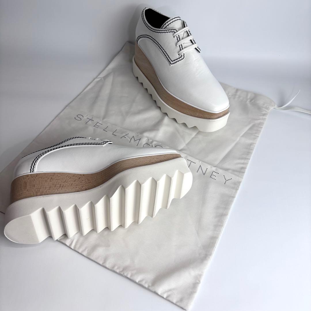 希少極美品✨ ステラマッカートニー 厚底 エリス シューズ ホワイト 23cm