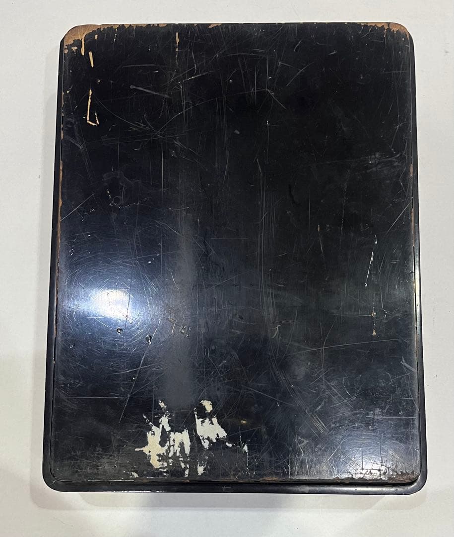 硯箱　青貝　中身あり