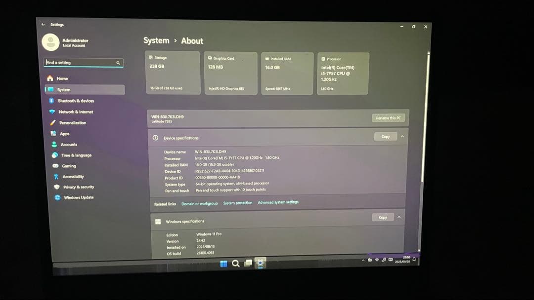 DELL Latitude 7285 2in1 キーボード付 IGZO 3K画面