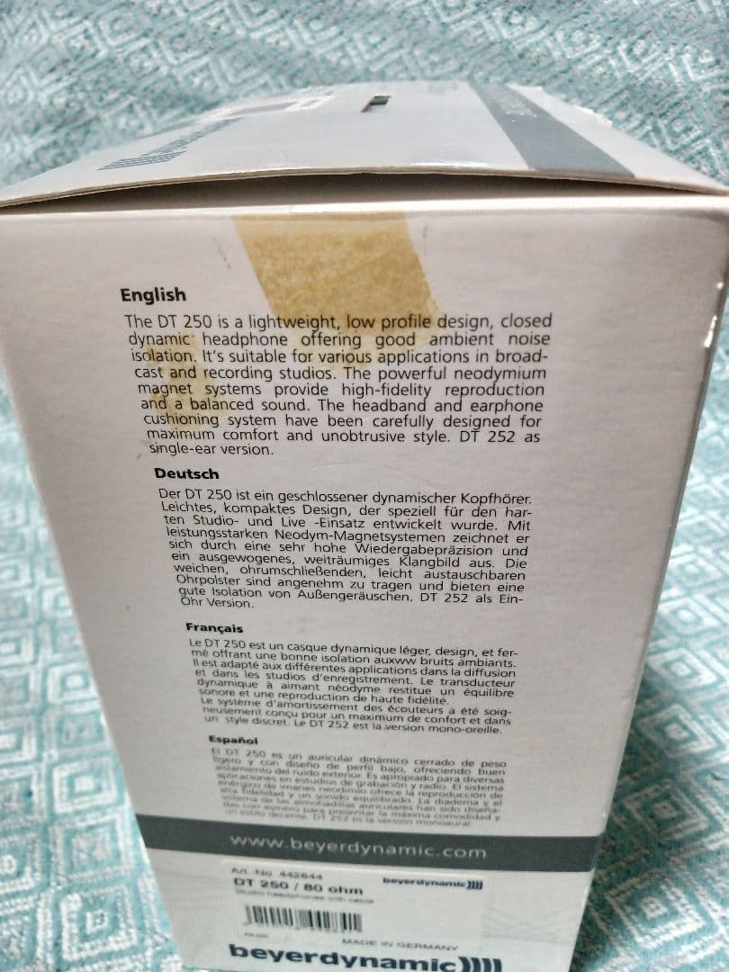 りっきーさん専用 beyerdynamic DT 250 80 ohm