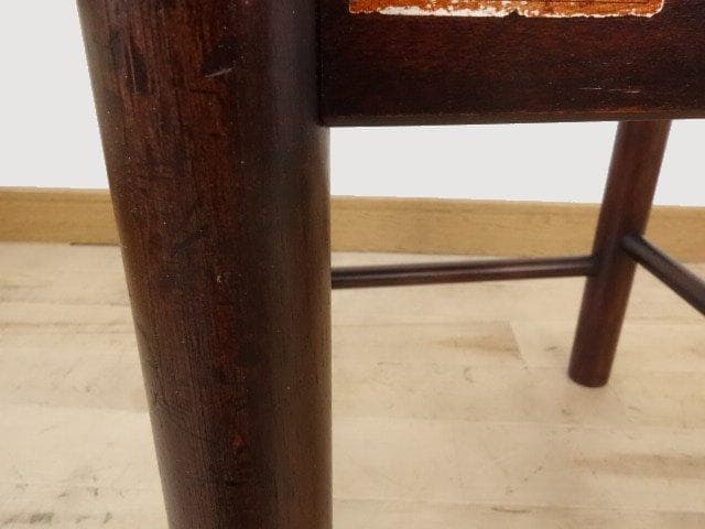 北海道民芸家具　ミニテーブル　花台　再塗装済　USED