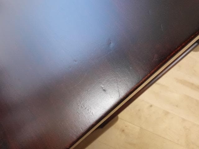 北海道民芸家具　ミニテーブル　花台　再塗装済　USED