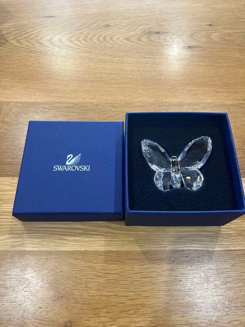 SWAROVSKI スワロフスキー クリスタル 蝶 バタフライ 置物