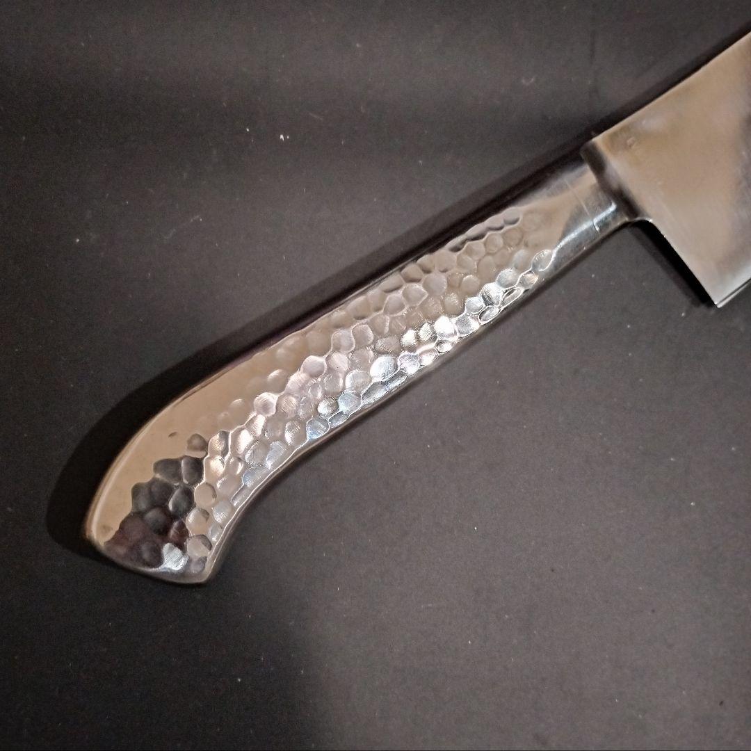 日本橋 木屋 エーデルワイス鋼EV オールステンレス 三徳包丁 No.25 研済