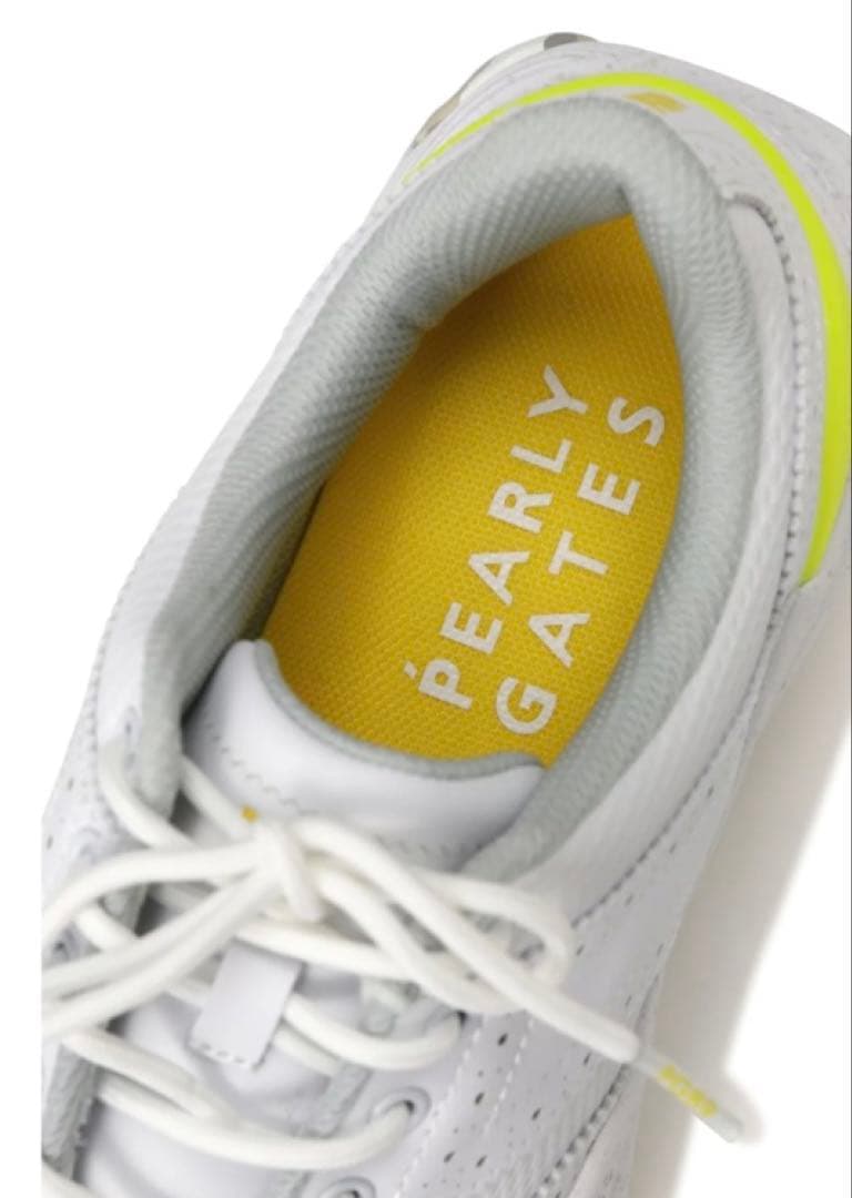 新品 パーリーゲイツ ウィングチップTYPE ゴルフシューズ 26cm 白