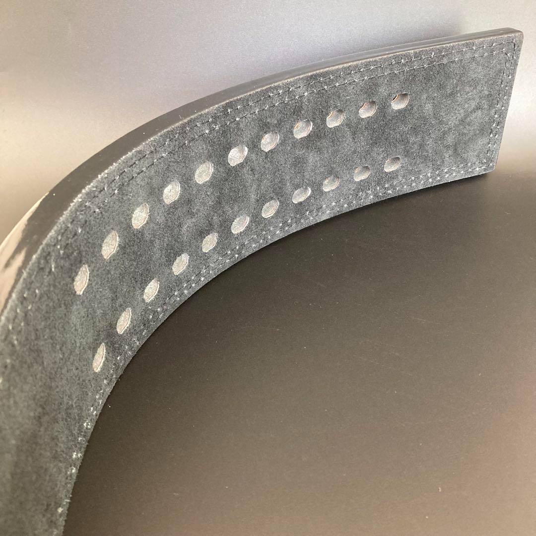 訳アリ パワーベルト レバーアクション 本革 ワンタッチ可変式 茶×黒バックル