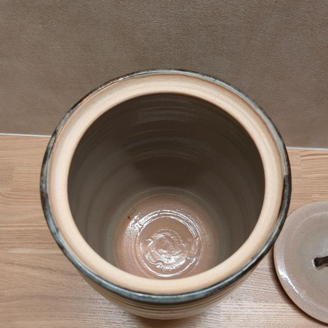 茶道具 水指 細水指 京焼 落雁の図 耳付き 中村与平 紙箱入り