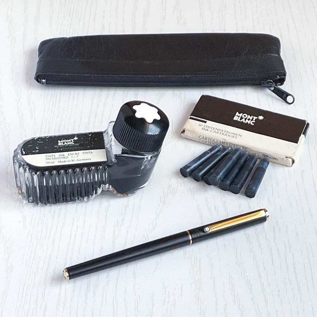 モンブラン 万年筆 80年代 ノブレス Sライン インク・ケース付 普段使い