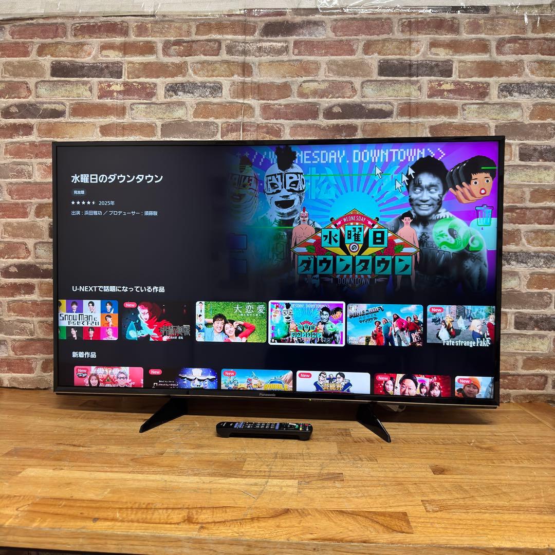 パナソニック 43V型 4K 液晶テレビ VIERA TH-43EX600