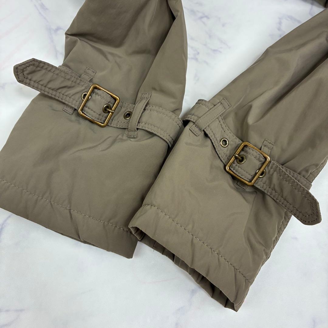 バーバリーブルーレーベル　 モッズコート　ノバチェック裏地　ボアライナー　ファー