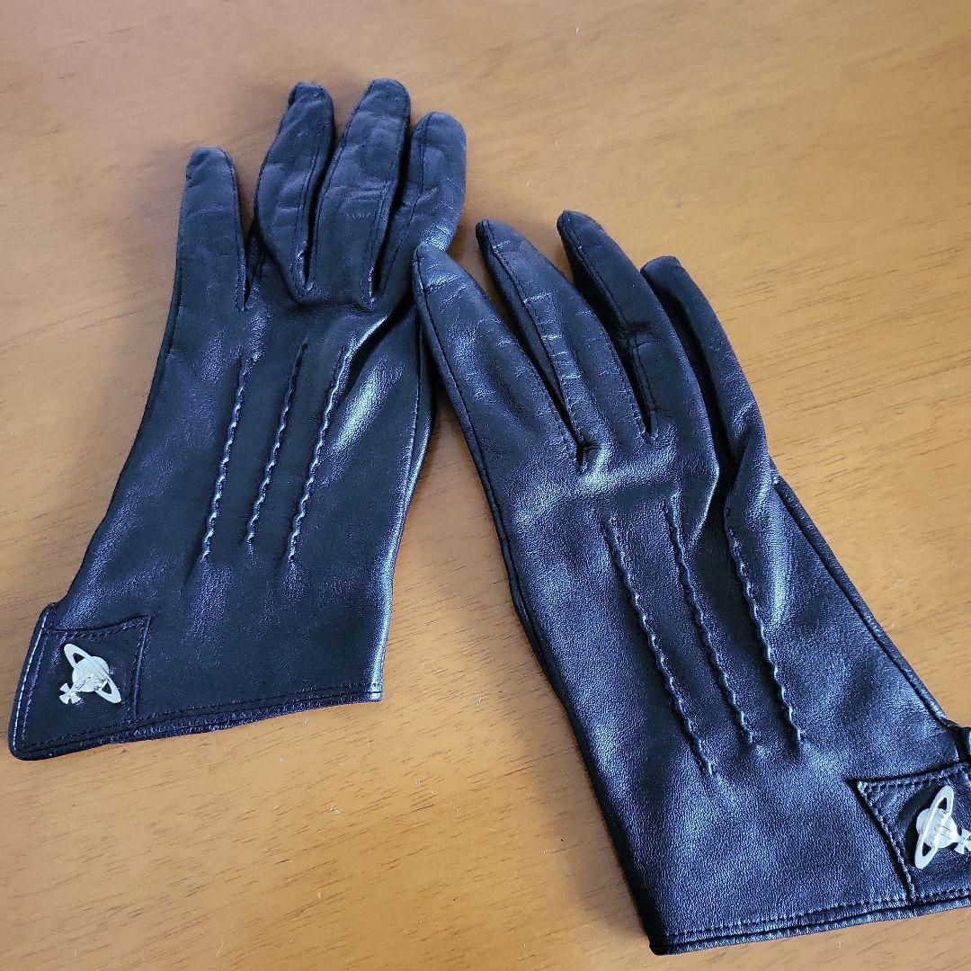 Vivienne Westwood レザー手袋 レザーグローブ 革手袋 ブラック