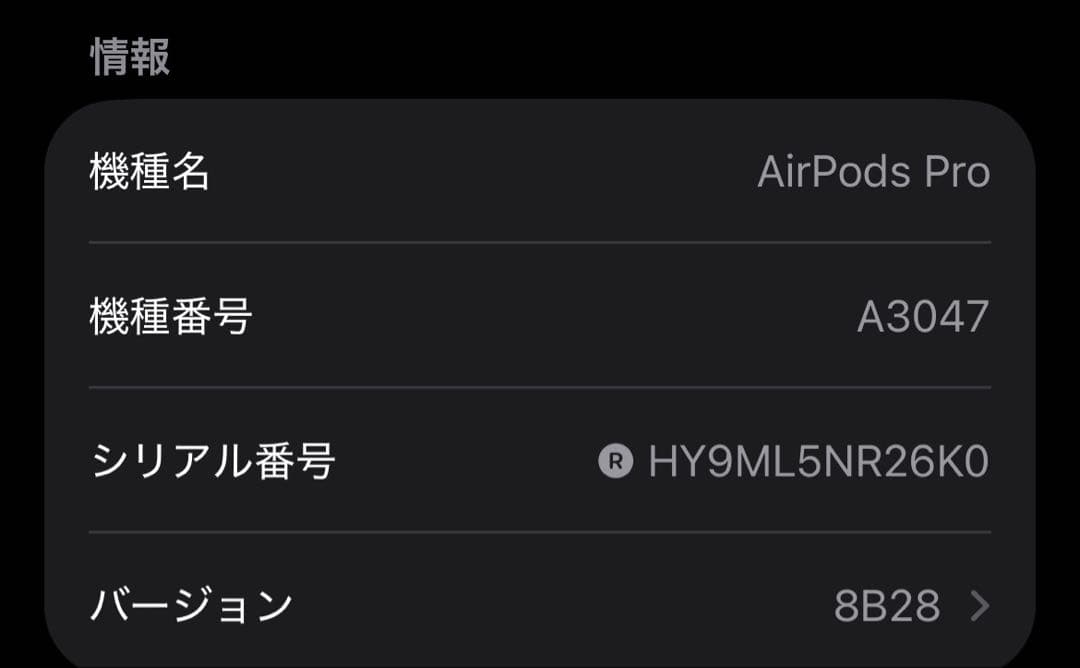 AirPods Pro 第2世代 usb-c 右耳 A3047 [95]