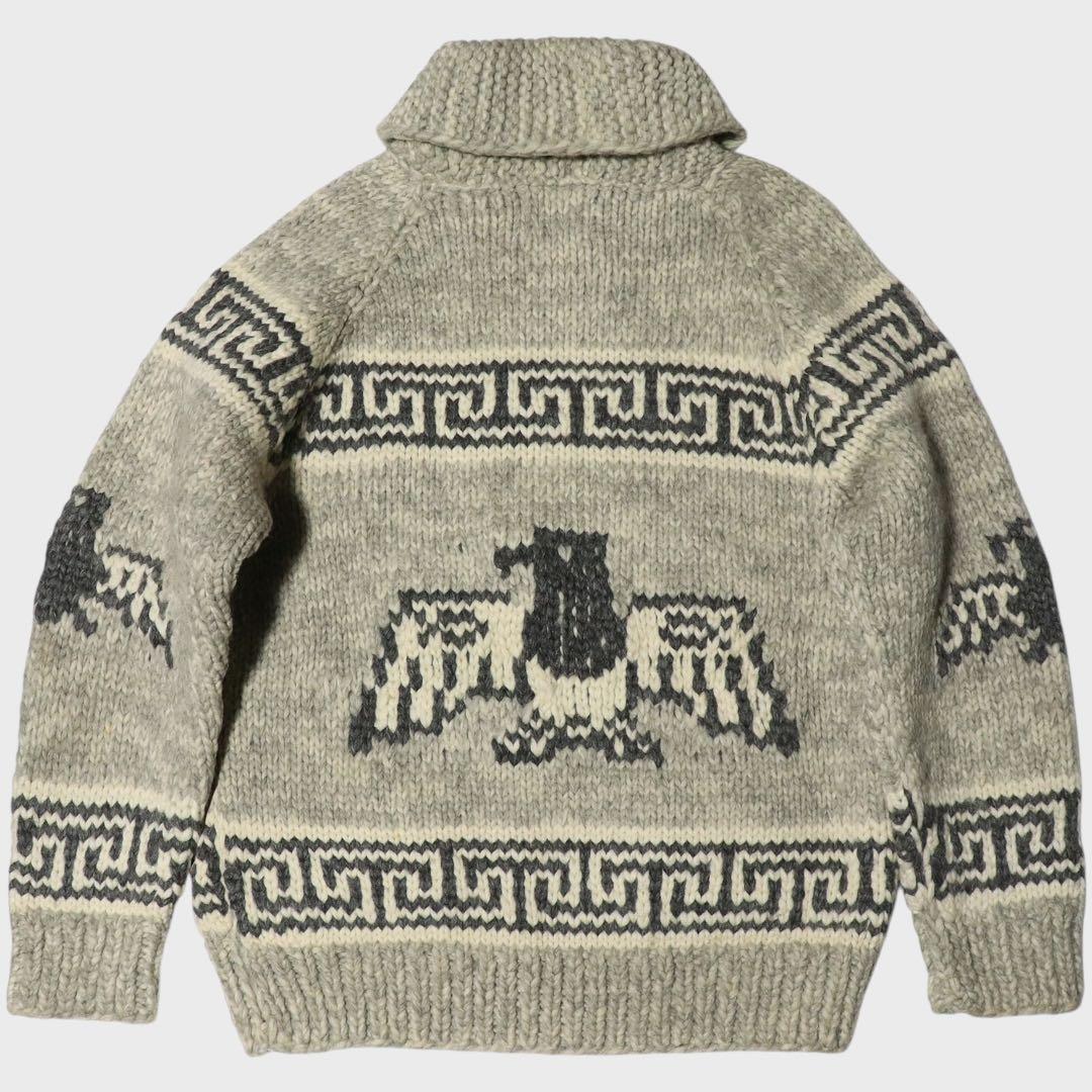 美品★XL★KANATA★カウチンニット★サンダーバード★カナダ製★カーディガン