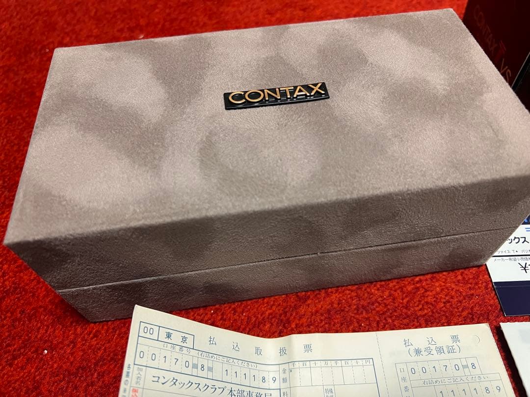 CONTAX TVS 外箱、内箱、値札、付属品一式