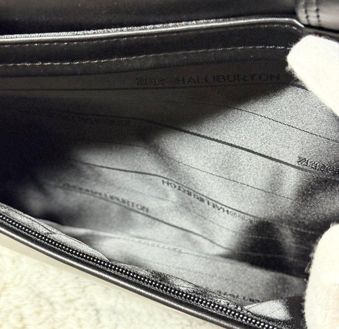 未使用　ゼロハリバートン　レザー　ビジネスバッグ　ブラック　大容量