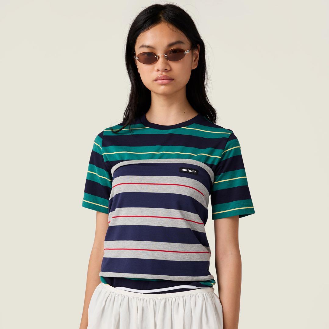 \" miumiu ミュウミュウ \" リムレス ロゴ サングラス メガネ