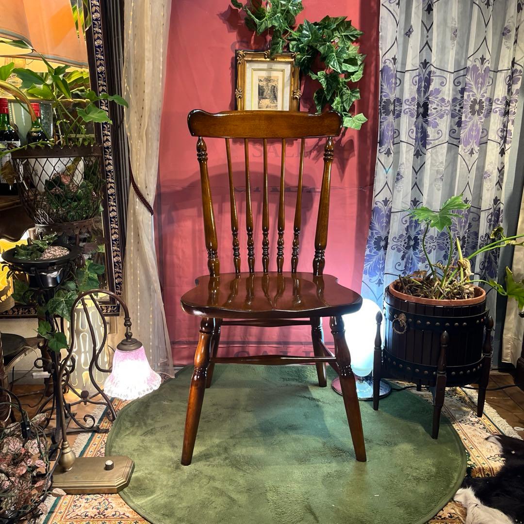 L１　カリモクヴィンテージ スピンドルチェア　コロニアル ウィンザー