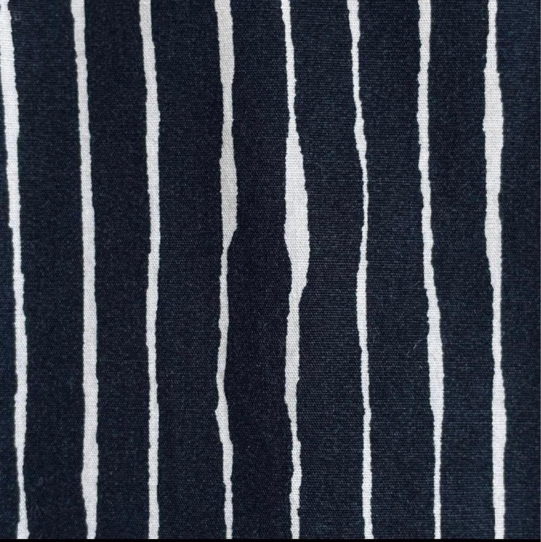 【美品】マリメッコ　シャツワンピース　PICCOLO 縦縞　銀ボタン　ピッコロ