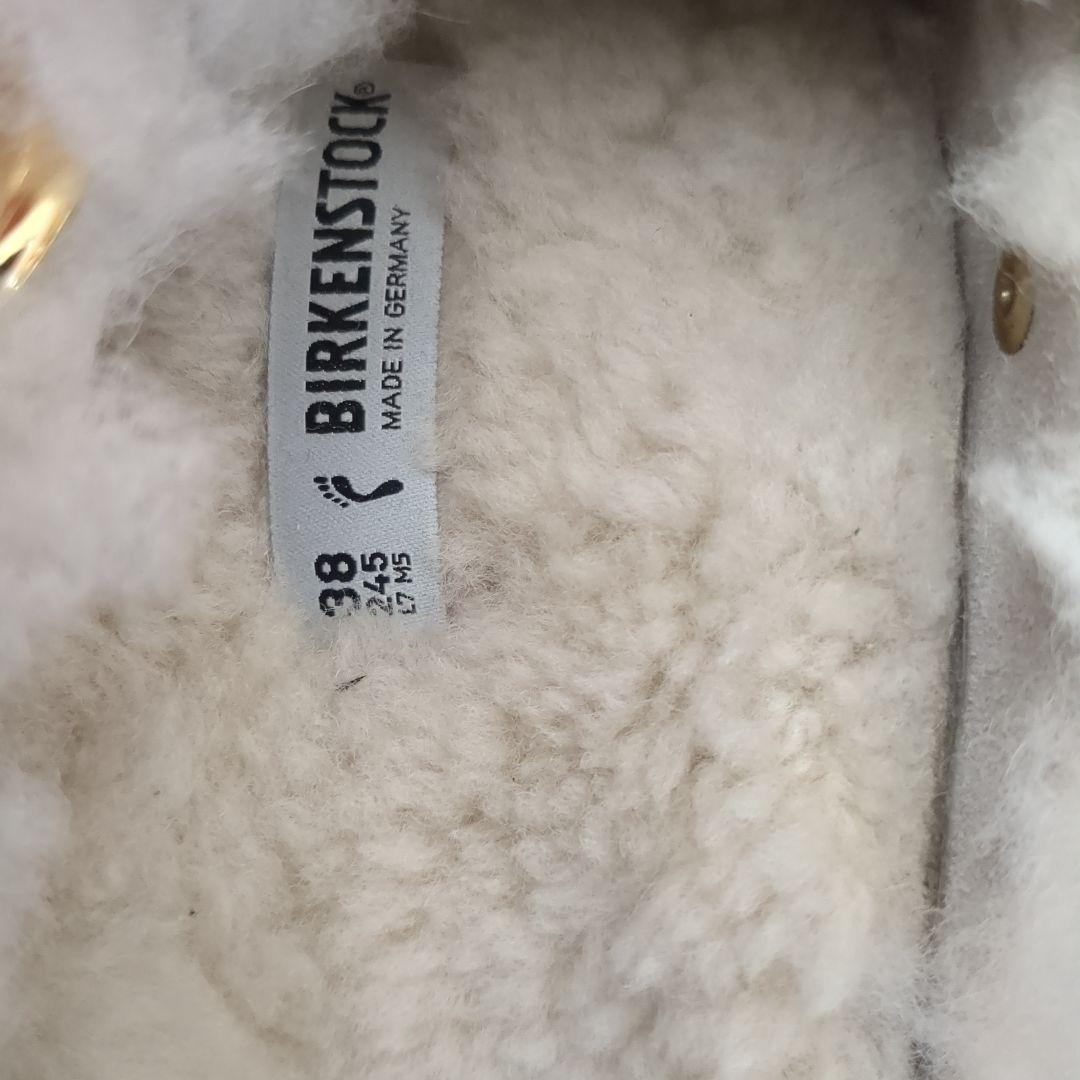 未使用ビルケンシュトック ボストン ビッグバックル ラムスキンボア