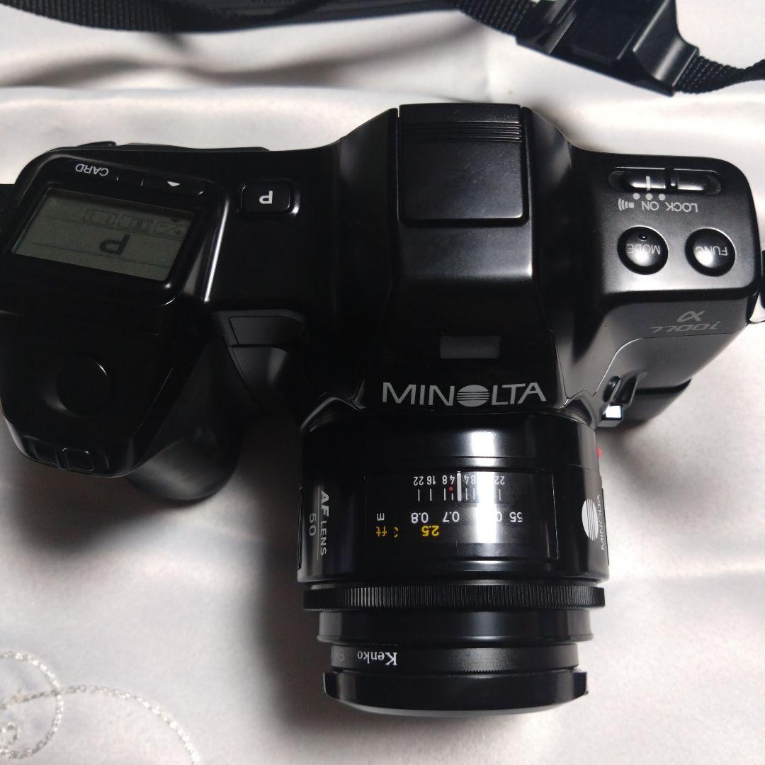 美品MINOLTA α 7700I フィルムカメラ.新品リチウム電池付き