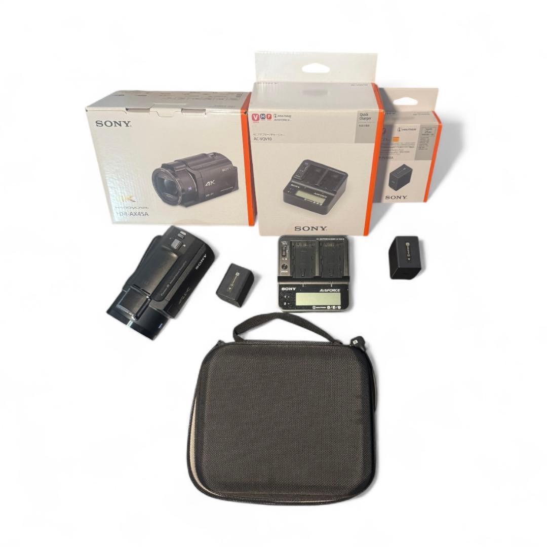 SONY FDR-AX45Aブラック・4万5千円相当のバッテリー・ケース・充電器