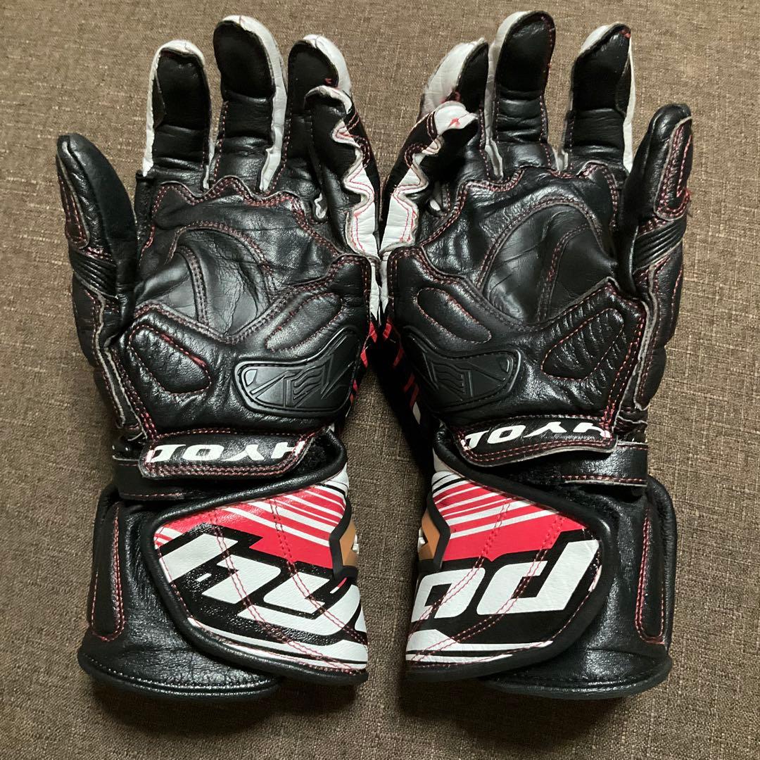 ヒョウドウ レーシンググローブ　HYOD HRG201DN D3O 赤　M