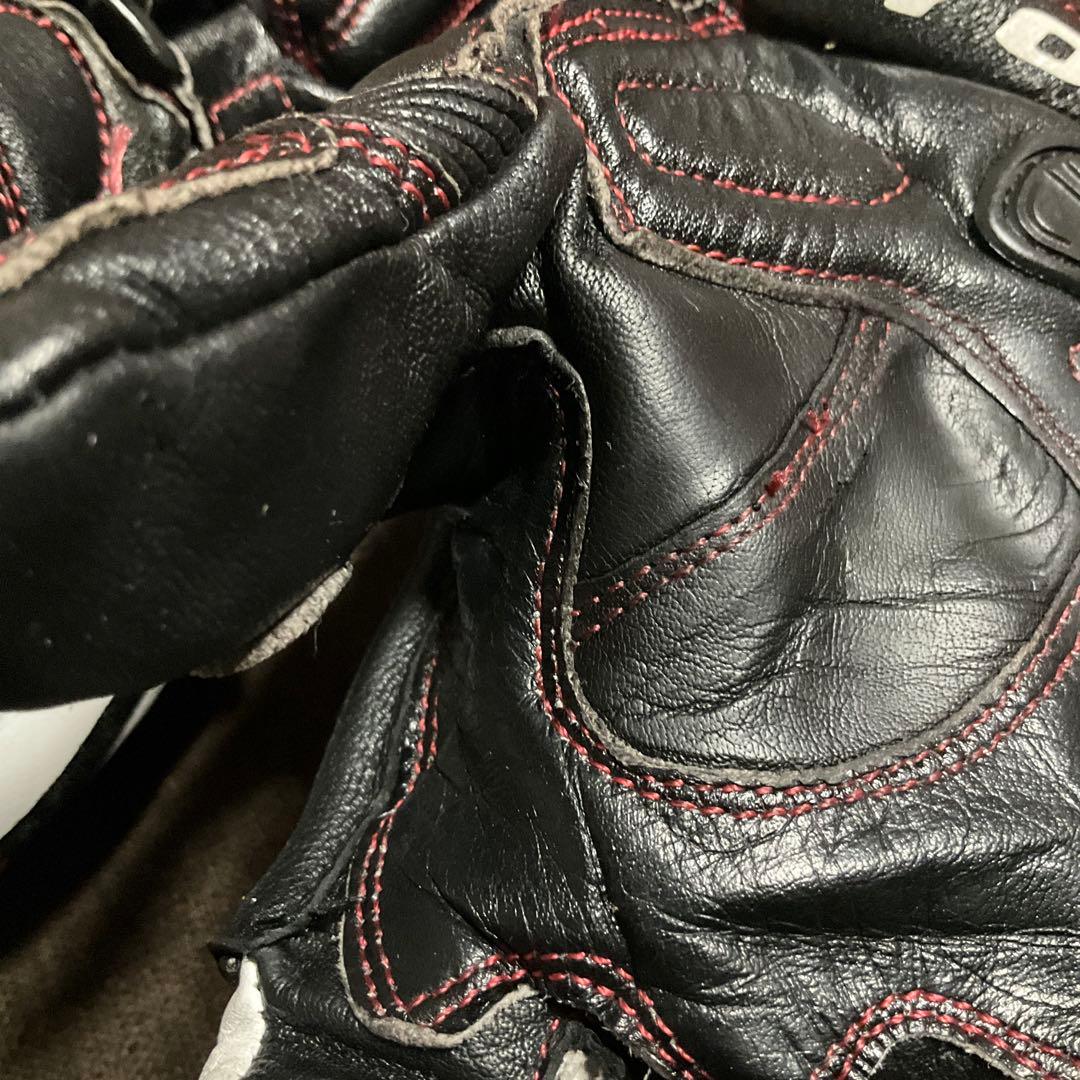 ヒョウドウ レーシンググローブ　HYOD HRG201DN D3O 赤　M