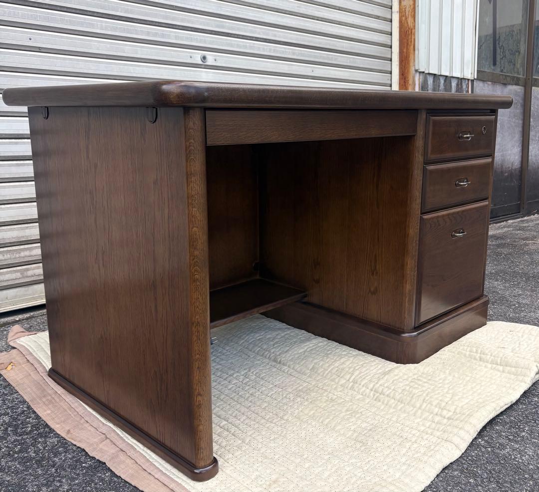 Karimoku カリモク 書斎机 デスク 片袖机 勉強机 木製 ブラウン