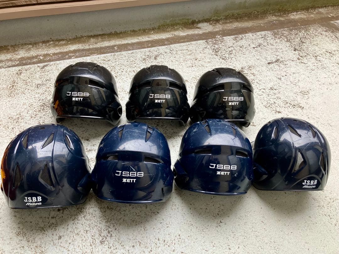 ZETT JSBB バッティングヘルメット 7個セット