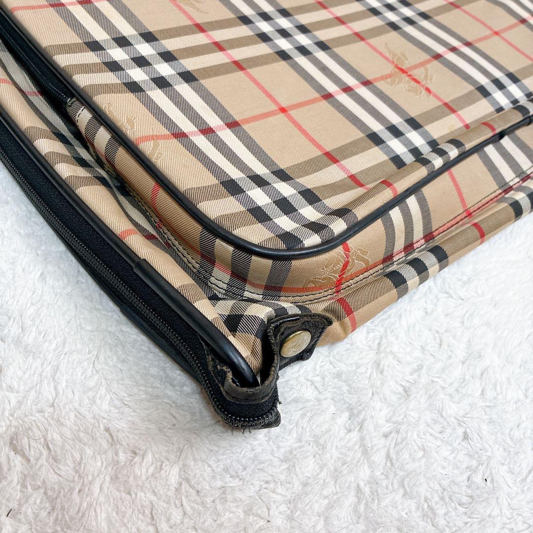 Burberry バーバリー　ガーメントバッグ ノバチェック　シャドーホース
