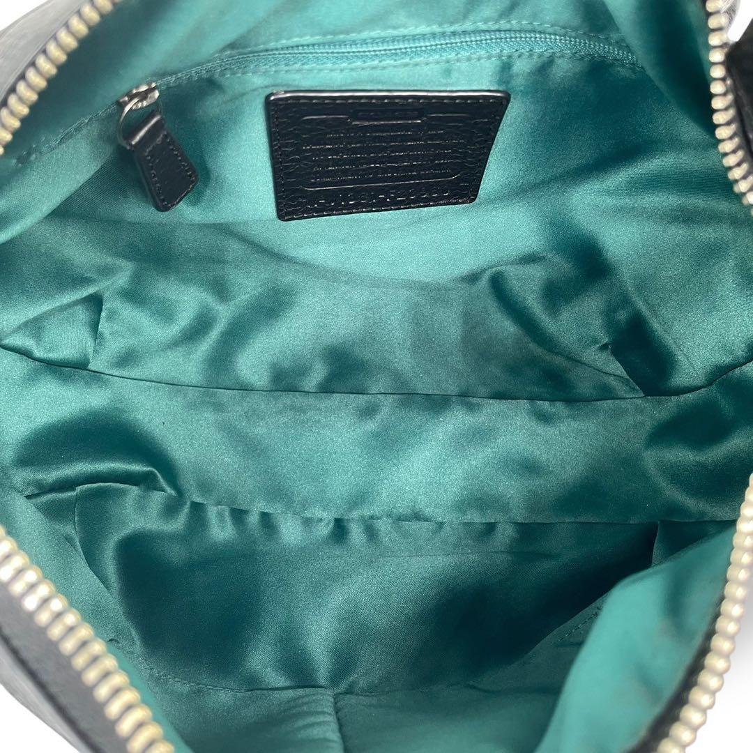 美品 4789 COACH コーチ ショルダーバッグ レザー ブラック
