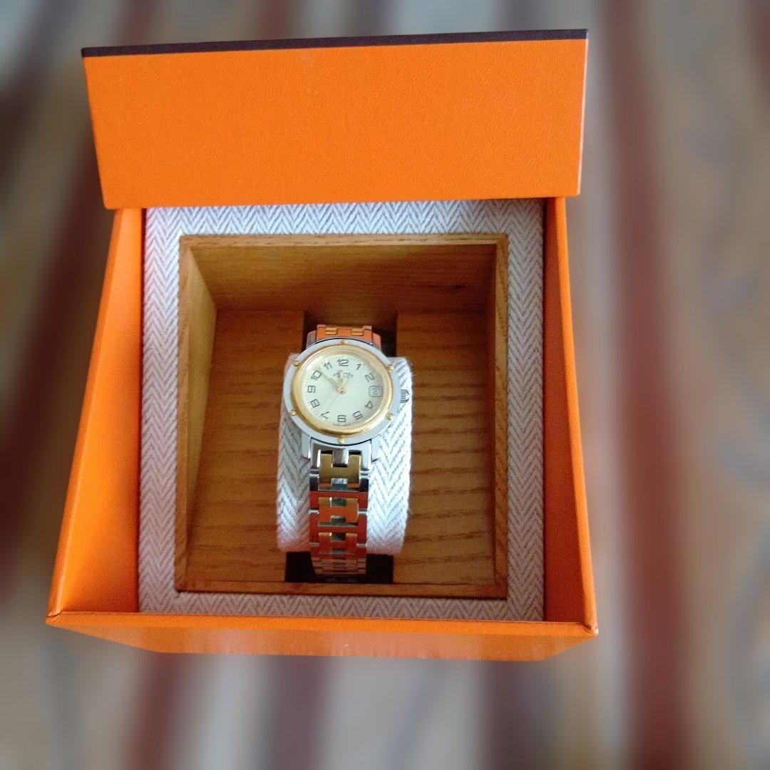 HERMES レディース 時計 シルバー ゴールド