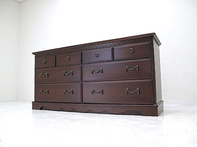 美品 IDC大塚家具 マリアンディール ワイドチェスト 3段8杯　W151cm