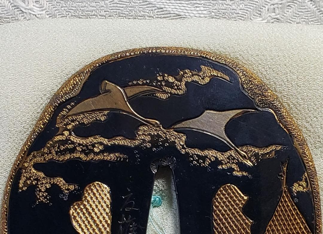 ★処分価格★◆加納夏雄 『壬午桜見の月』鍔◆検） 海野勝珉 後藤一乗 正阿弥勝義