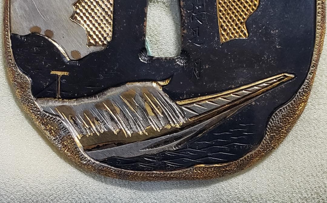 ★処分価格★◆加納夏雄 『壬午桜見の月』鍔◆検） 海野勝珉 後藤一乗 正阿弥勝義