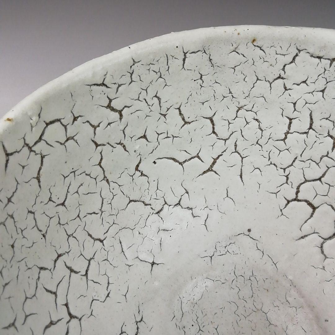 Ｔ９８２　茶碗　『梅花皮』『東原窯　羽柴良一』　共箱　抹茶碗　茶道具