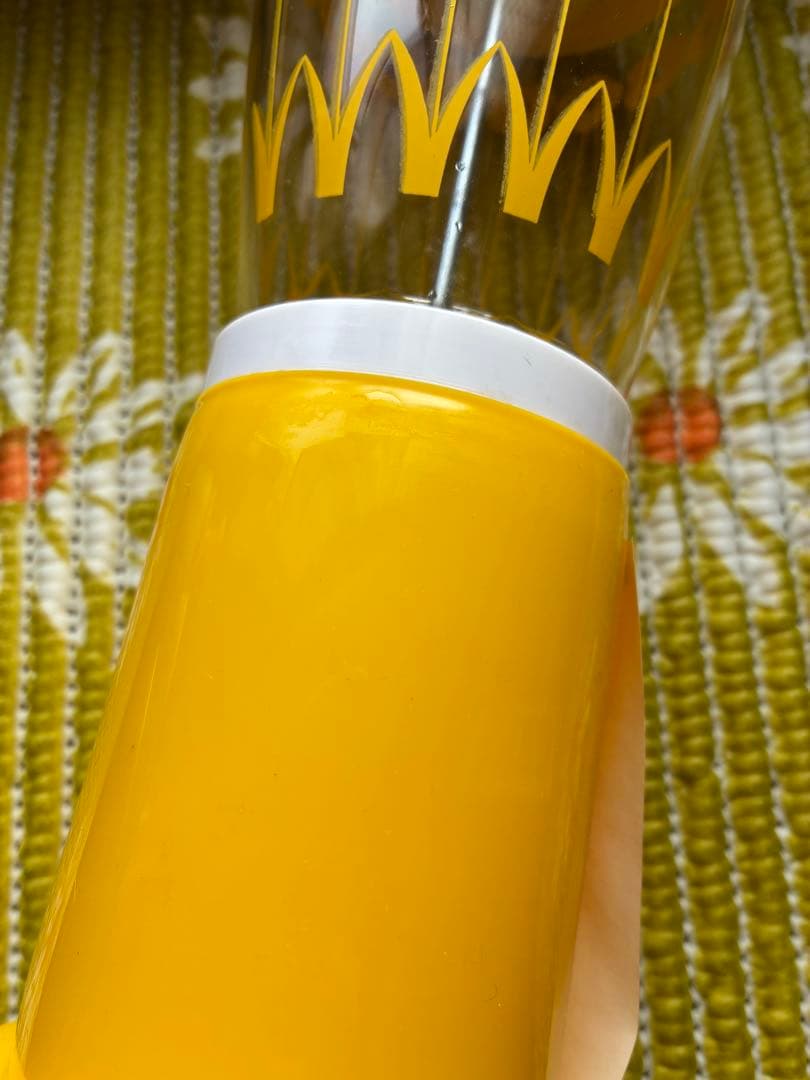 【未使用】昭和レトロポップ　花柄箸立て　TOWAトーワ　当時物　レトロ