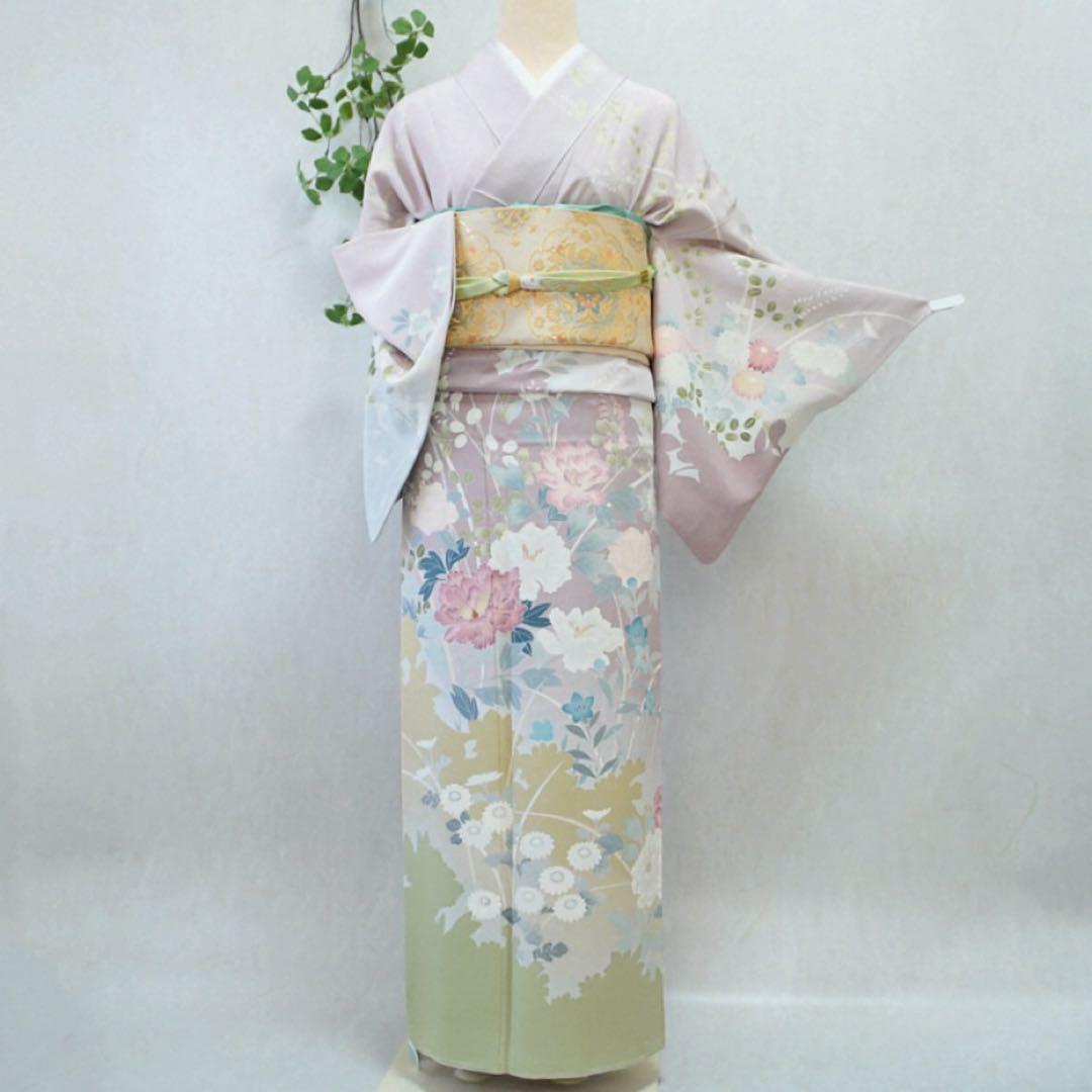 訪問着フルセット　285▪︎ 正絹　卒業式　入学式　お宮参り　七五三　披露宴