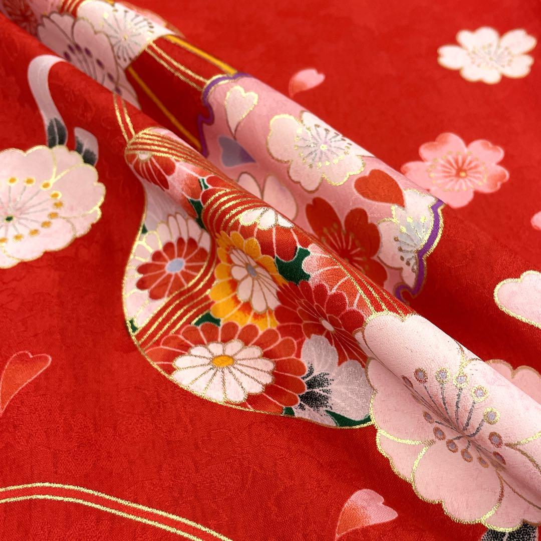 ◎mk-636　未着用　七五三　女の子　着物・襦袢セット　7歳　　1-22