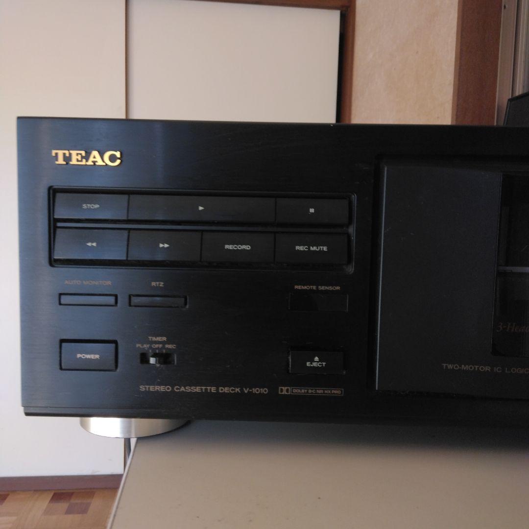 【中古品】TEAC V-1010　 CASSETTE DECK　購入当時の箱付き