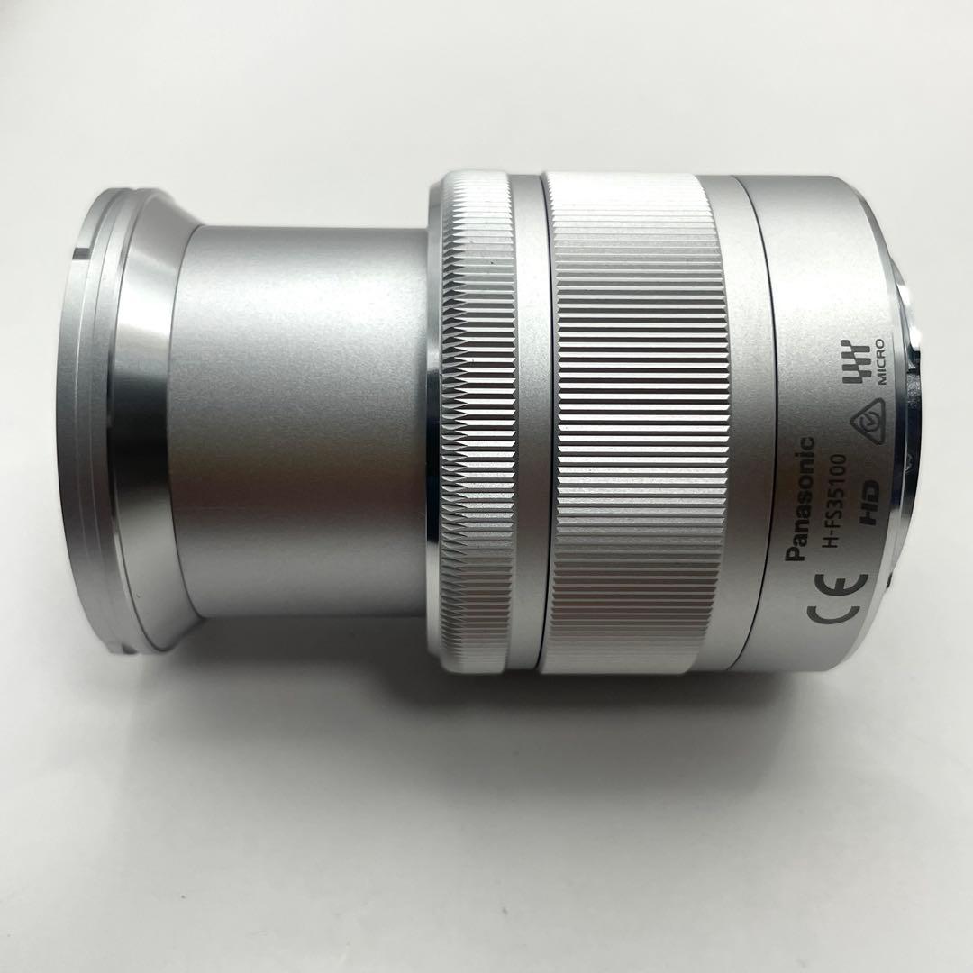 極美品 パナソニック LUMIX ズームレンズ H-FS35100 シルバー