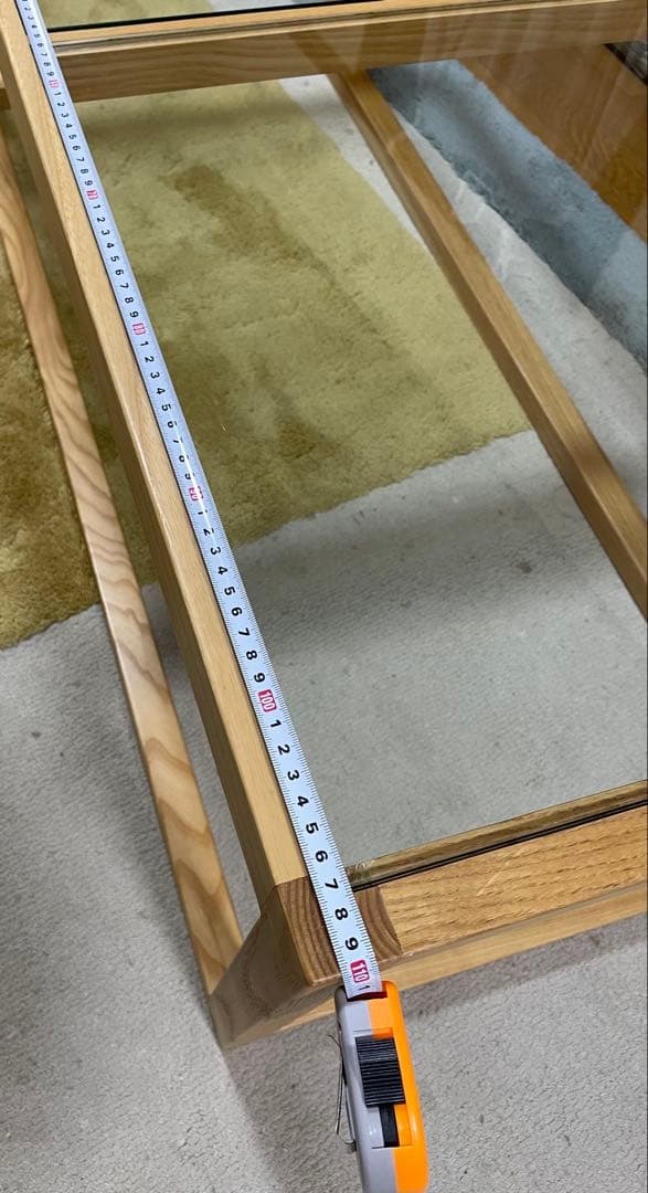 LOWYA ロウヤ　ガラステーブル